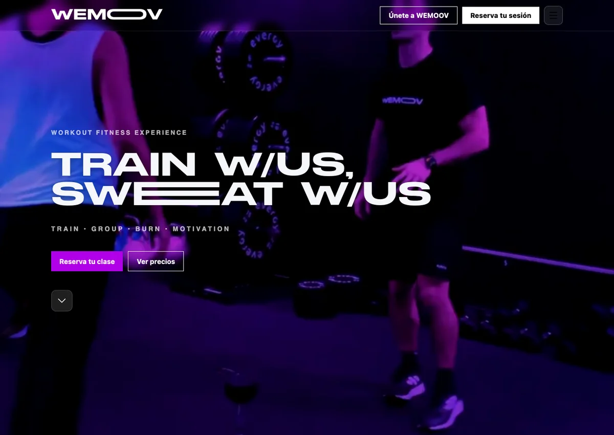 Captura de la web de Wemoov